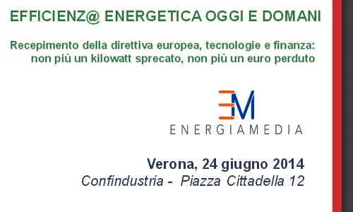 Convegno: EFFICIENZA ENERGETICA OGGI E DOMANI – Direttiva europea 27/2012